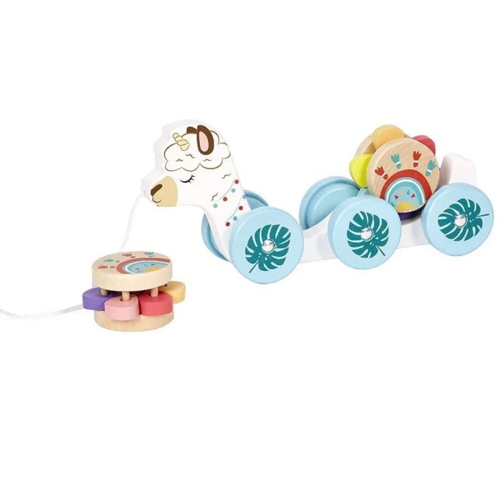 Llama pull toy wood fisher-price new toddler